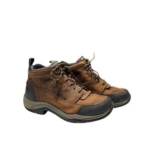 Ariat Women Terrain H2O Waterproof Boots Size 8.5 Brown Lace Up Work